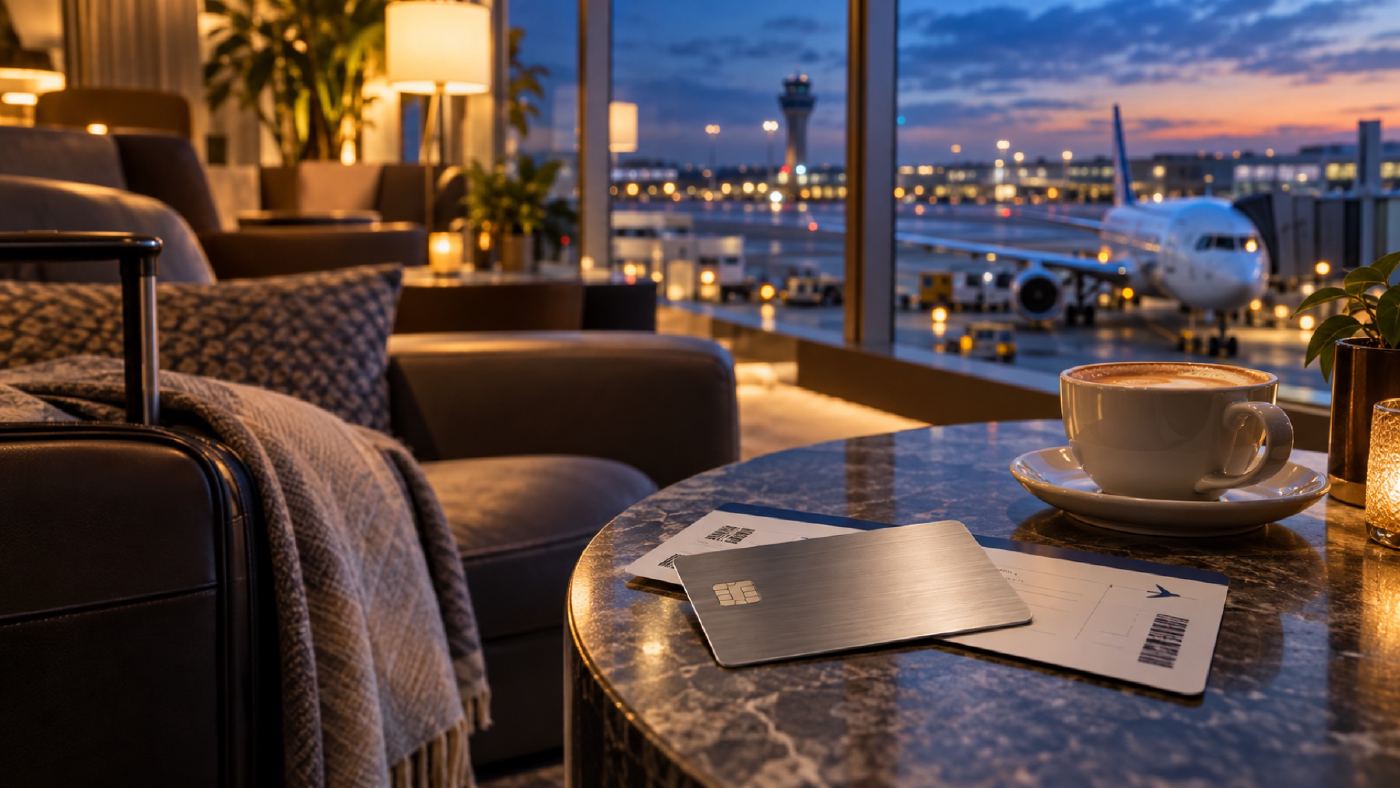 Illustration for Platinum Lounges: AI-generated photo, no real brands shown